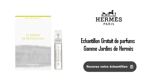 Échantillons gratuits Parfums Gamme Jardin d’hermès