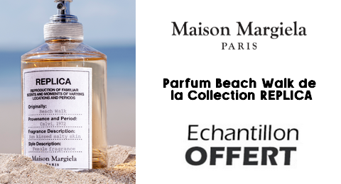 Échantillon Gratuit Parfum Beach Walk de la Collection REPLICA Maison Margiela Paris