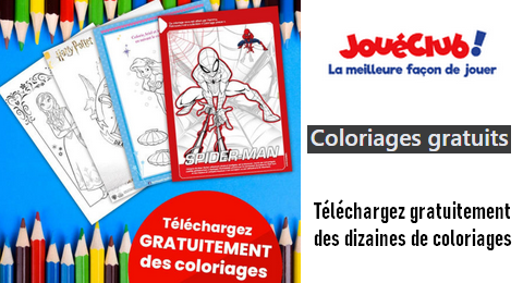 JouéClub Offre Gratuite : Des Dizaines de Coloriages Offerts
