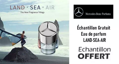Échantillon Gratuit Eau de Parfum LAND·SEA·AIR de Mercedes-Benz