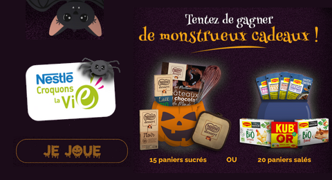 Le Jeu d’Halloween Nestlé Croquons La Vie 47 Lots à Gagner