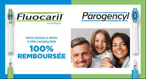 Fluocaril – Parogencyl Offre de Remboursement : Votre Brosse à Dents à tête remplaçable 100% Remboursée