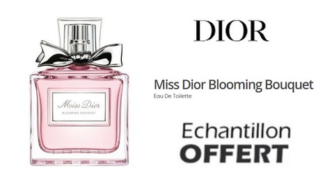 Dior Échantillon Gratuit : Eau de Parfum Miss Dior Blooming Bouquet