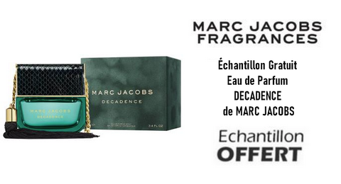 Échantillon Gratuit Eau de Parfum DECADENCE de MARC JACOBS