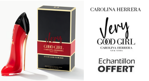 Échantillon Gratuit Nouvelle de Parfum Very Good Girl de Carolina Herrera