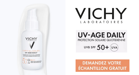 Échantillon Gratuit Crème Solaire Visage CAPITAL SOLEIL UV AGE DAILY SPF50+ Vichy