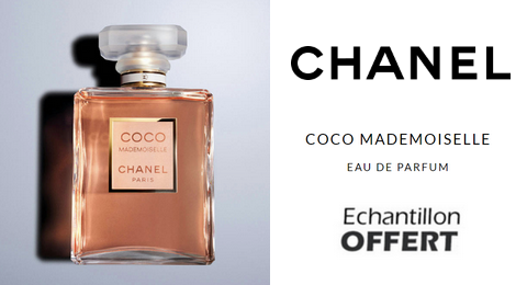 Échantillon Gratuit Eau de Parfum Coco Mademoiselle de Chanel.