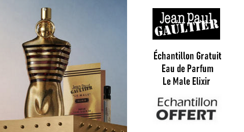 Échantillon Gratuit Eau de Parfum Le Male Elixir de Jean Paul Gaultier