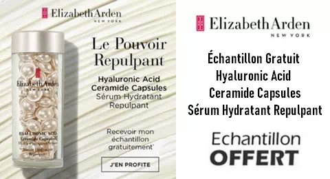 Échantillon Gratuit Sérum Hyaluronic Acid Ceramide Capsules Elizabeth Arden