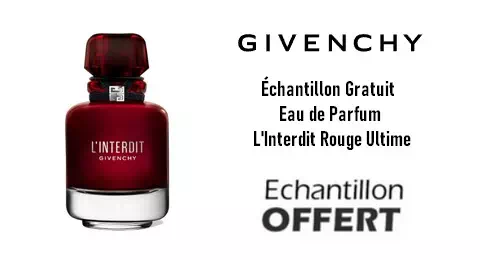 Échantillon Gratuit Eau de Parfum L’Interdit Rouge Ultime de Givenchy