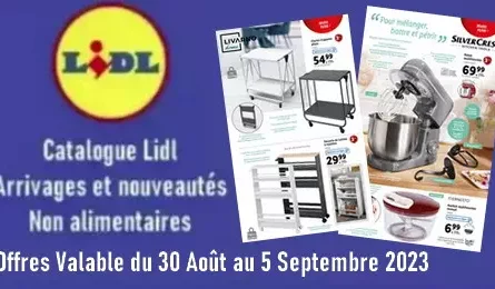 catalogue Lidl valable du 30 aout au 5 septembre 2023