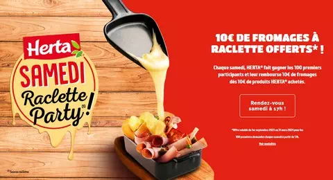 Offre de Remboursement Herta : Jusqu’à 10€ de Fromages à Raclette Remboursés