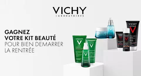 Grand Jeu 100% Gagnant Vichy BACK TO SCHOOL des Routines Vichy et codes promos à Gagner