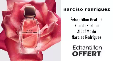 Échantillon Gratuit Eau de Parfum All of Me de Narciso Rodriguez
