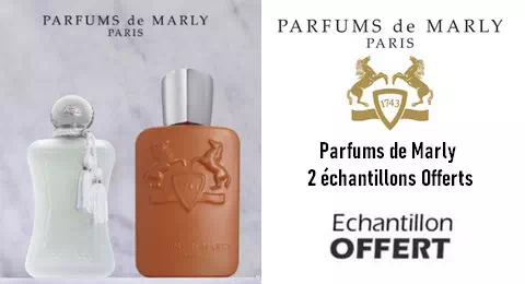 Échantillons Gratuits Parfums de Marly 2 échantillons Offerts