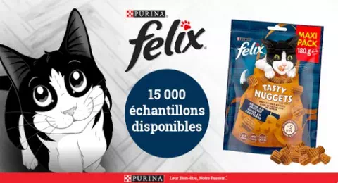Conso Animo Test Gratuit : 15.000 échantillons de snacks Tasty Nuggets de FELIX Offerts