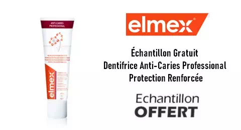 Échantillon Gratuit Dentifrice Anti-Caries Professional Protection Renforcée Elmex