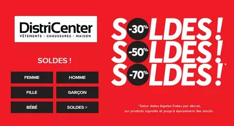 DistriCenter Soldes d Hiver 2024 de 30 70 de R duction