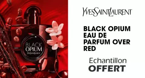 Échantillon Gratuit Black Opium Eau de Parfum OVER RED de Yves Saint Laurent