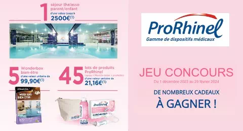 Grand Concours ProRhinel 56 Lots à Gagner