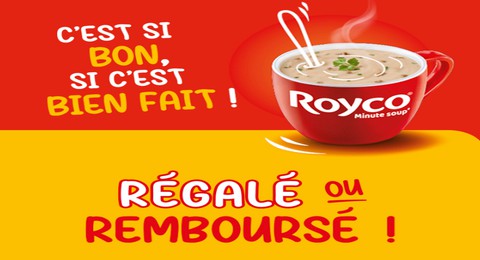 Offre de Remboursement Royco : Soupe instantanée ROYCO Régalé ou Remboursé
