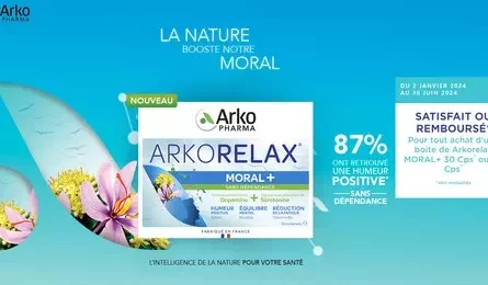 Arkorelax MORAL+ Satisfait ou 100% Remboursé