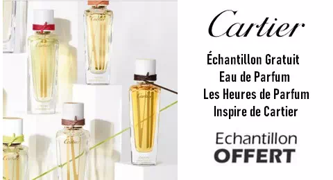 Échantillon Gratuit Eau de Parfum Les Heures de Parfum Inspire de Cartier