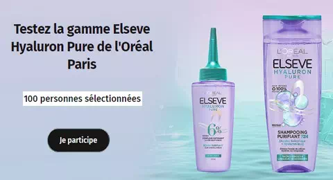 Beauté Test : Testez la gamme Elseve Hyaluron Pure de l’Oréal Paris