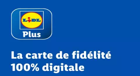 Lidl Plus Carte Fidélité 100% Digitale des Magasins Lidl