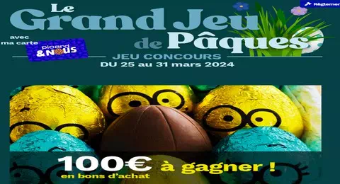 Grand Jeu de Pâques Picard 10 Bons d’achat de 100€ à Gagner