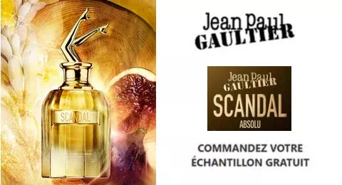 Échantillon Gratuit Eau de Toilette Scandal Absolu de Jean-paul Gaultier 