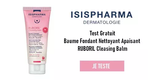ISISPHARMA Dermatologie Test de Produit Gratuit : Baume Fondant Nettoyant Apaisant RUBORIL Cleasing Balm