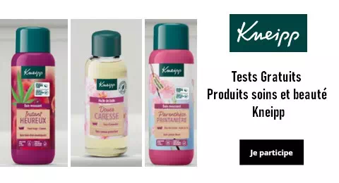 Kneipp Tests Gratuits : 180 Produits Soins et Beauté à Tester