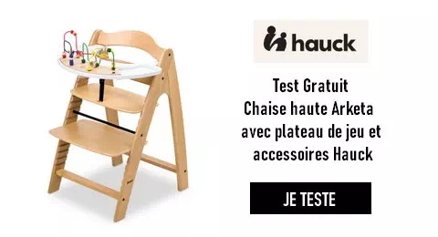 Test de Produit ConsoBaby : Chaise haute Arketa avec plateau de jeu et accessoires Hauck