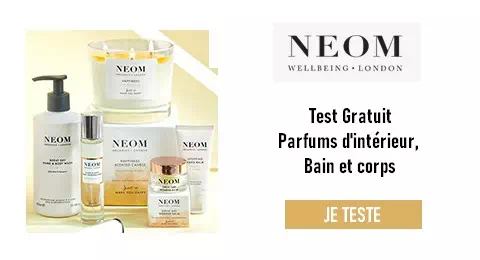 Sampleo Test Gratuit : Parfums d’intérieur Bain et corps NEOM Wellbeing