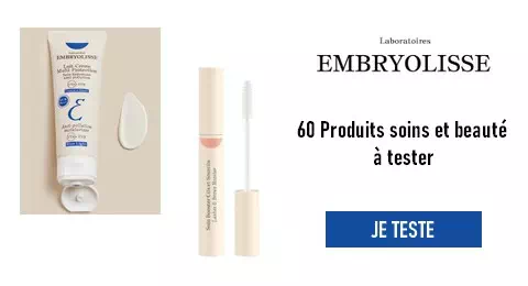 Laboratoires EMBRYOLISSE Tests de Produits Gratuits : 60 Produits Soins et Beauté à Tester