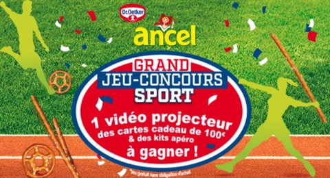 Grand Concours ANCEL Sport 1 Vidéo-Projecteur des Cartes Cadeau de 100€ et des Kits Apéro à Gagner