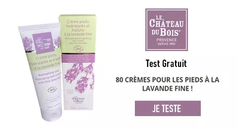 Le Château du Bois Test de Produit Gratuit : Crème Hydratante pour les Pieds à la Lavande Fine