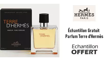 Échantillon Gratuit Parfum Terre d'Hermès