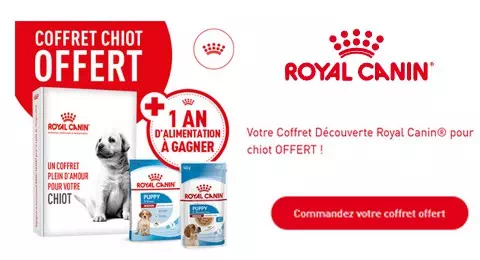 Royal Canin Offre Gratuite : Coffret Découverte pour Chiot Royal Canin Offert