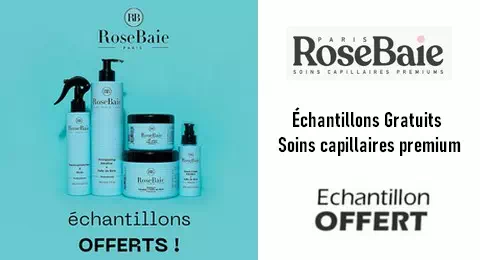 Échantillons Gratuits Soins Capillaires Premium RoseBaie Paris