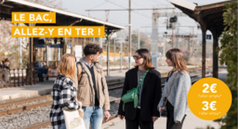 Bon Pan TER Pass Bac : Billets de Trains à 2€ l’aller simple ou 3€ l’aller retour