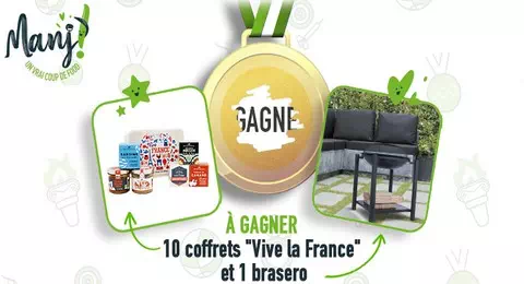 Concours Manj – 1 Brasero et des Coffrets Vive la France à Gagner