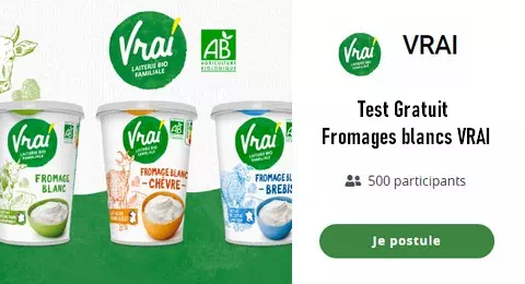 Trnd Nouvelle Campagne de Test : Fromages Blancs VRAI