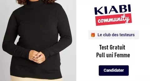 KIABI Community Test Gratuit : Pull uni Femme