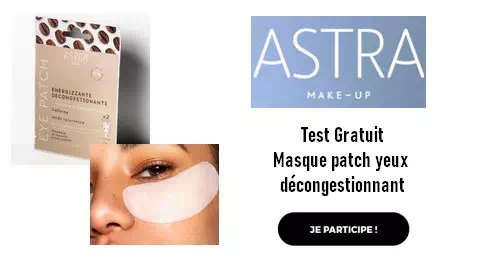 Gouiran Créative Test Produit : Masque patch yeux décongestionnant Astra Make-Up