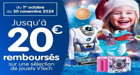 Offre de Remboursement Vtech : Jusqu’à 20€ Remboursés sur une Sélection de Jeux et Jouets VTech