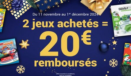 Ravensburger 2 Jeux Achetés 20€ Remboursés