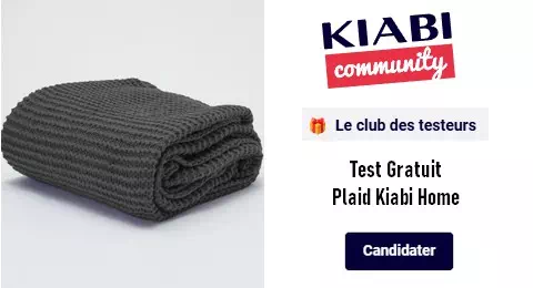 KIABI Community Test Gratuit : Plaid Kiabi Home