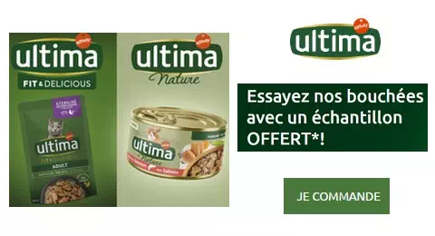 Échantillons Gratuits Nourritures pour Chats Bouchées Fit & Delicious et Terrines Ultima Nature